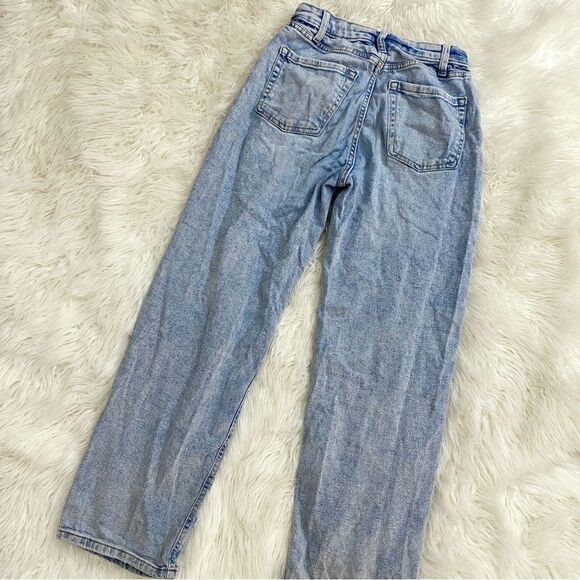 High Rise Dad Jeans Painted Denim Jeans 🍄 🌸 - Picture 4 of 7